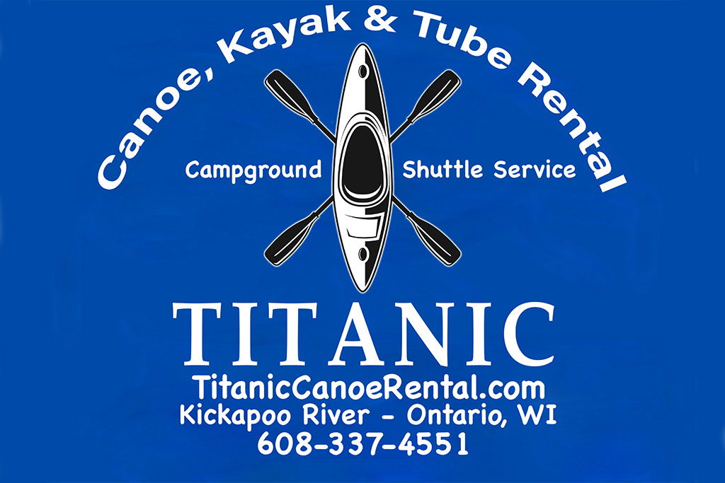 Titanic Canoe Rental Driftless Wisconsin