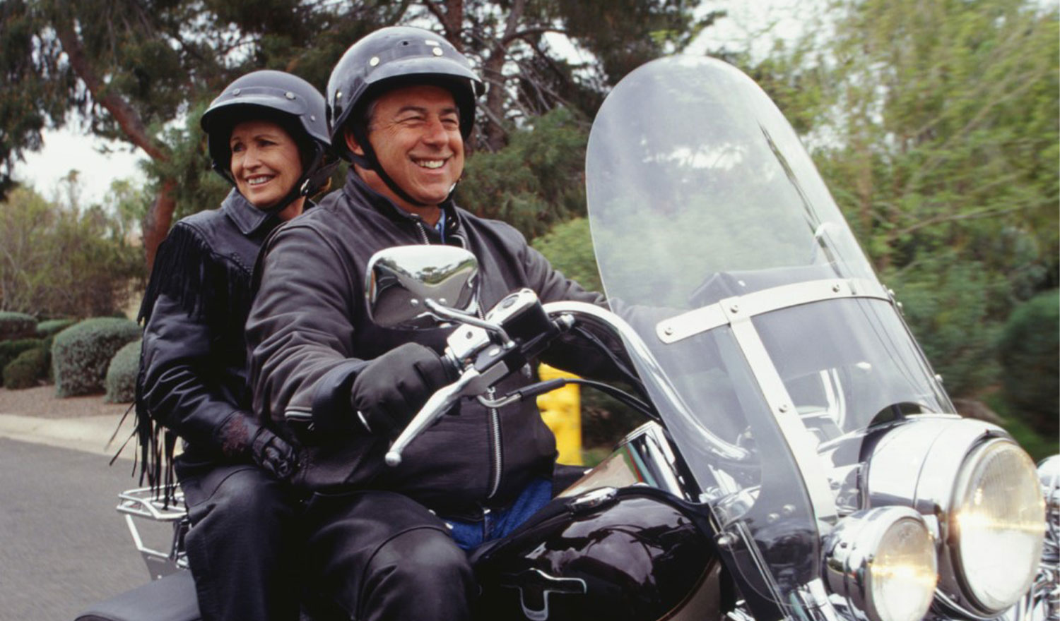 motorcycle couple