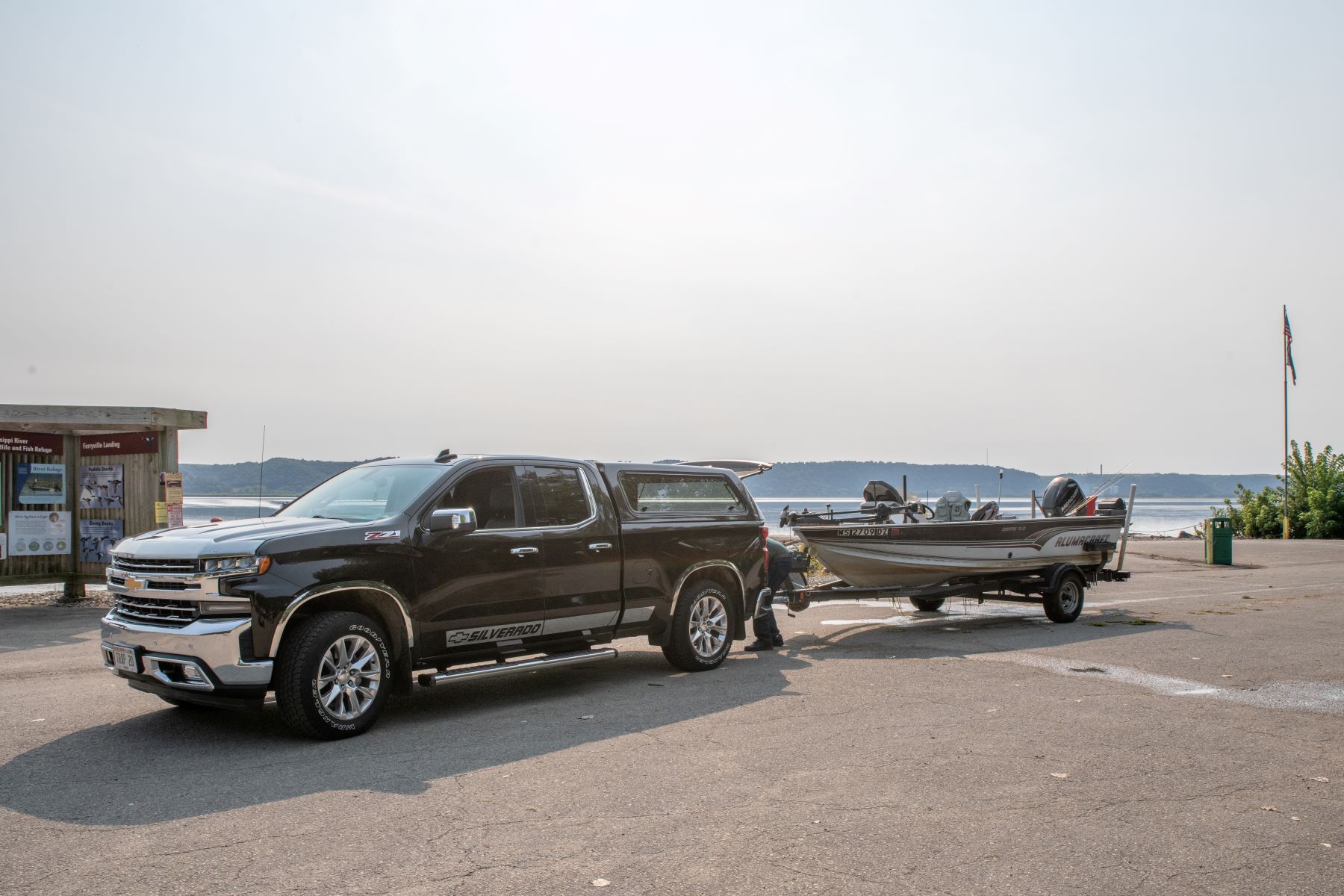 Boat ramp into the Mississippi