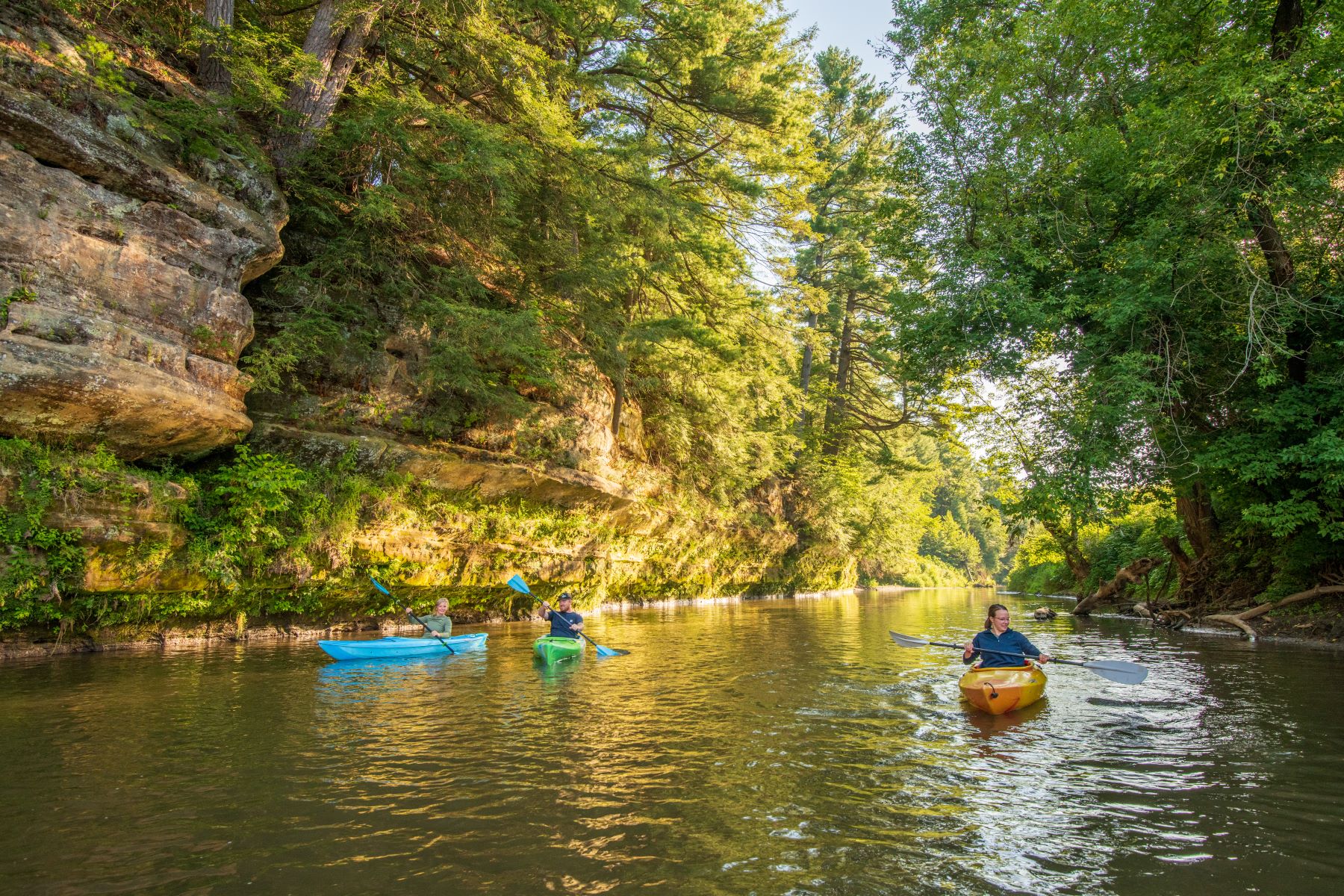 Kayakers on the Kickapoo