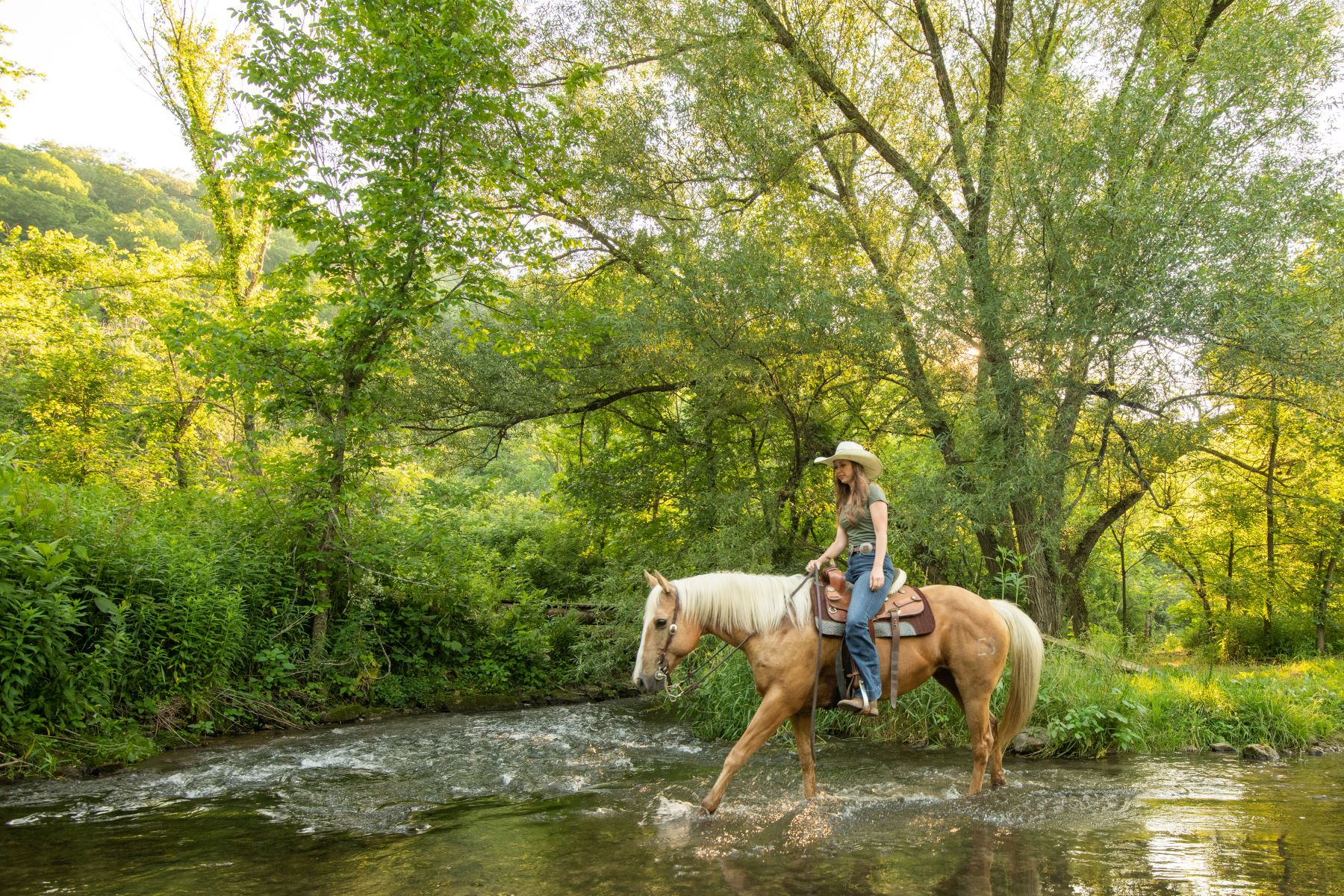 Woman on horseback