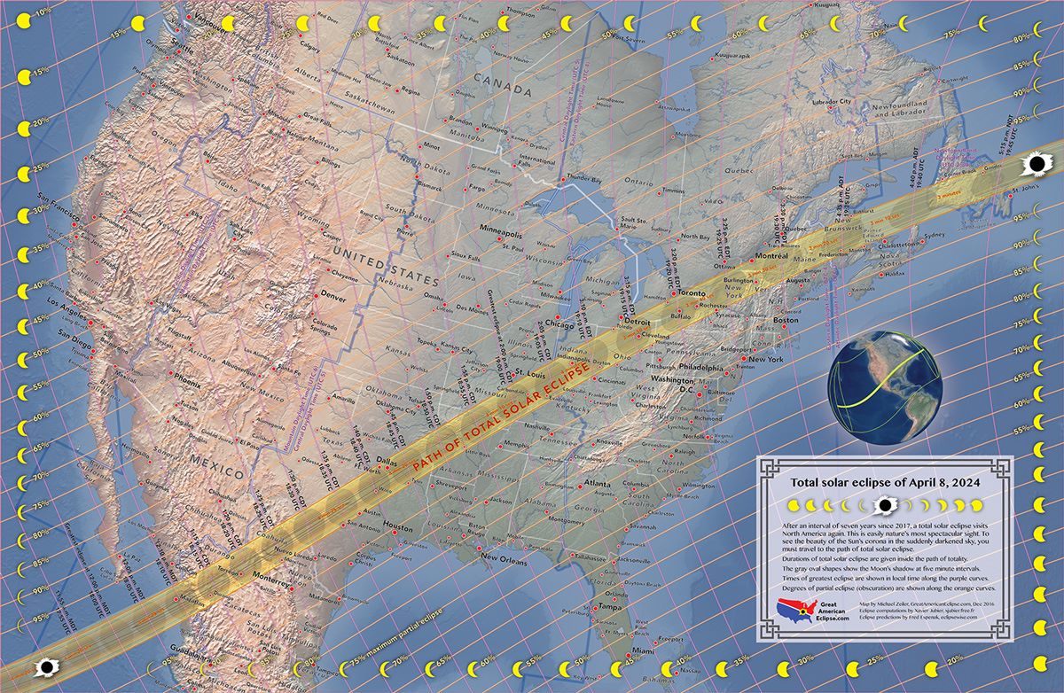 Eclipse map 2024