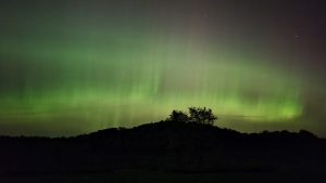 the green and purple northern lights