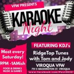 VFW Karaoke Night event flier