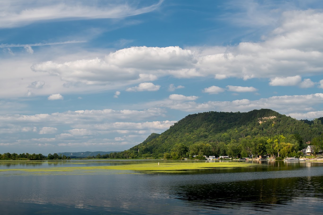 mississippi river and bluffs