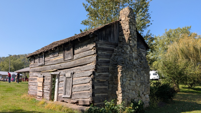 The Barker Cabin at the Log Cabin Heritage Park