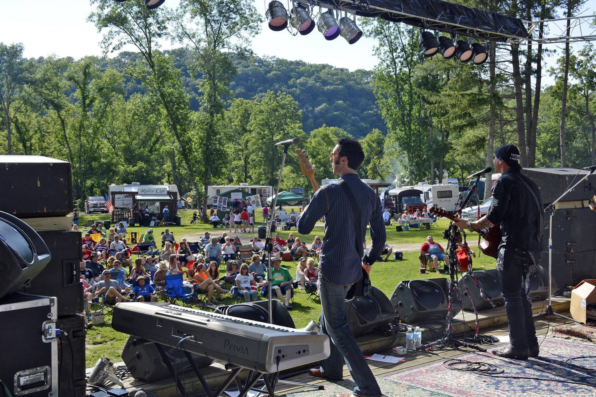 musician on stage during the stump dodger bash